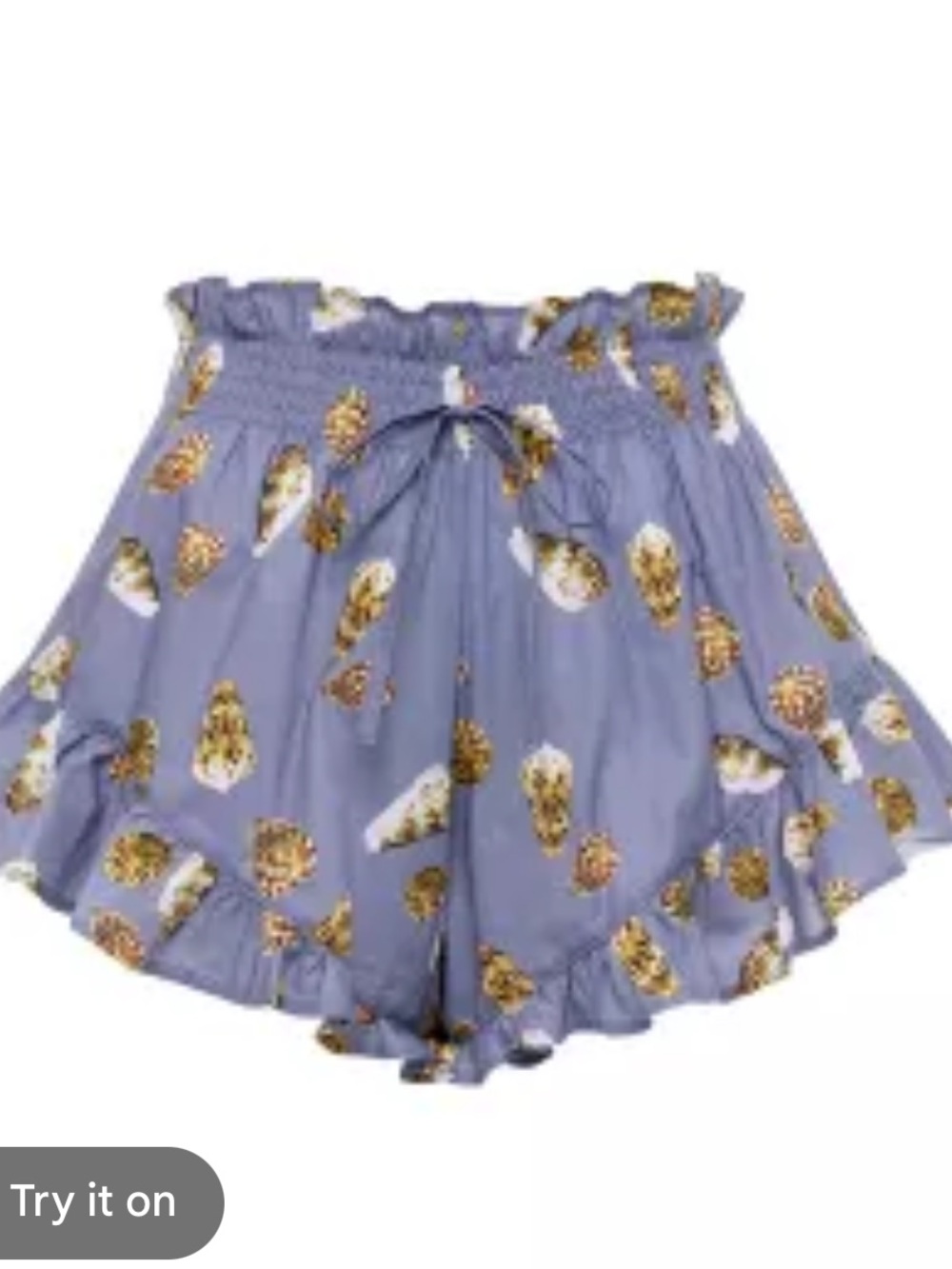 Montce Shell Print Boho shorts - Like New